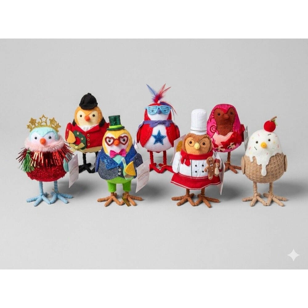 Target Birds Featherly Friends Felt Duo Duos Lot Of 8 Gala  Ballyhoo Dash Hero +